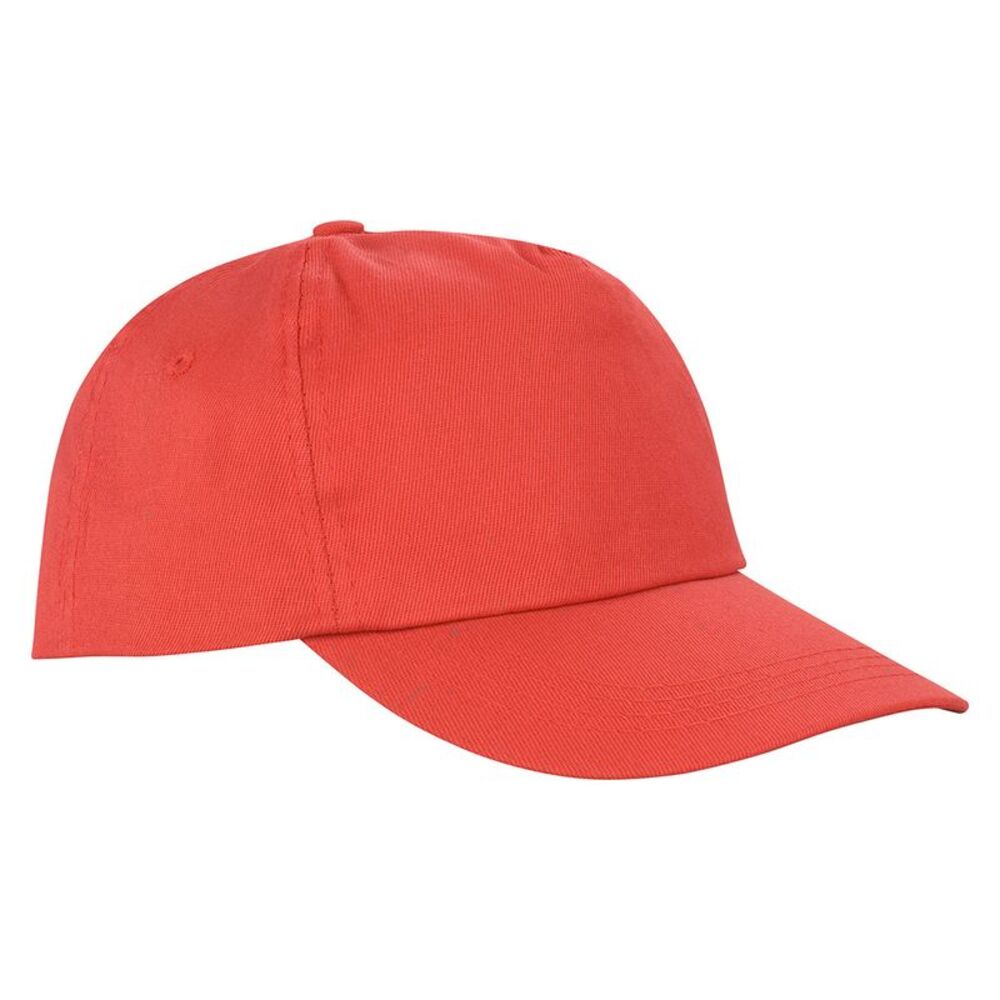 Result Headwear Houston 5 Panel Cap / Red